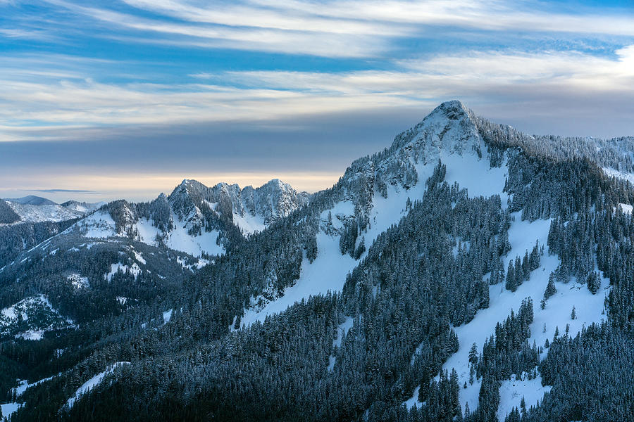 Cascades Mountain Range Closeup Photograph by Mike Reid