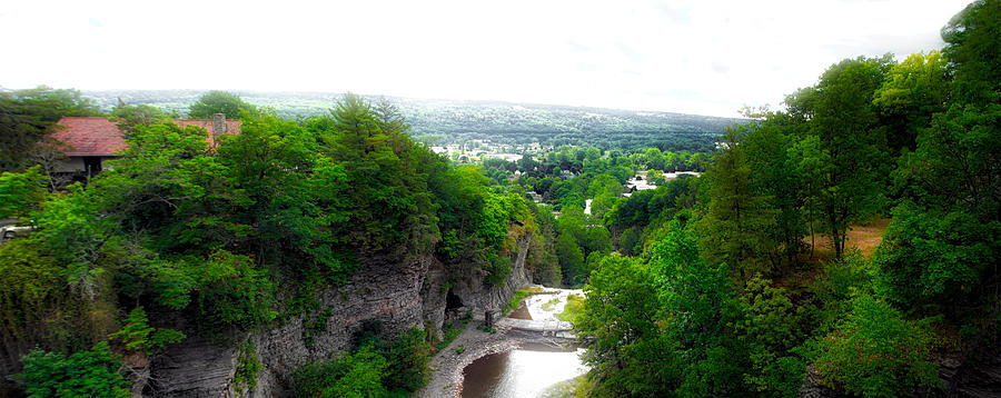Cascadilla Gorge Cornell University Ithaca New York Panorama Photograph by Thomas Woolworth