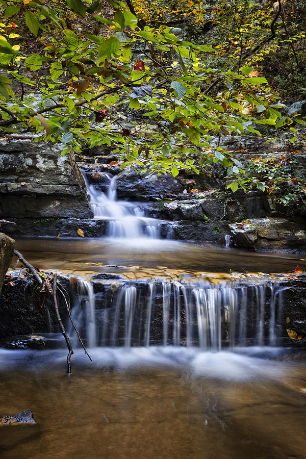 Cascading Photograph by Debra and Dave Vanderlaan