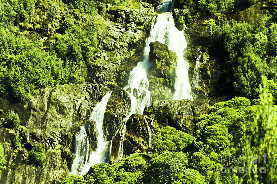 Cascading falls Photograph by Jorgo Photography