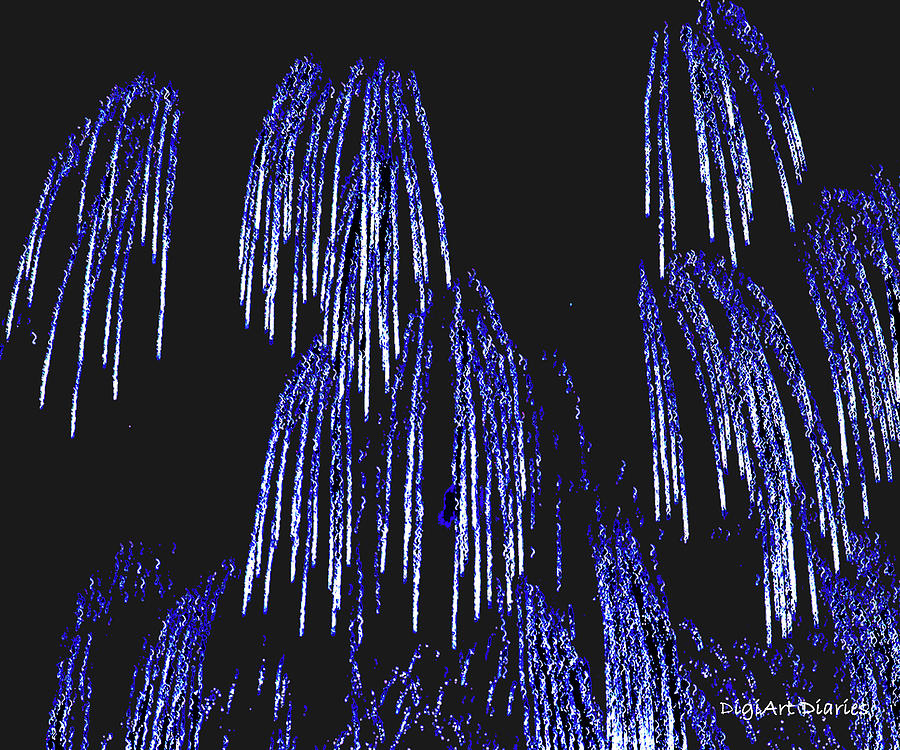 Cascading Fireworks Photograph by DigiArt Diaries by Vicky B Fuller
