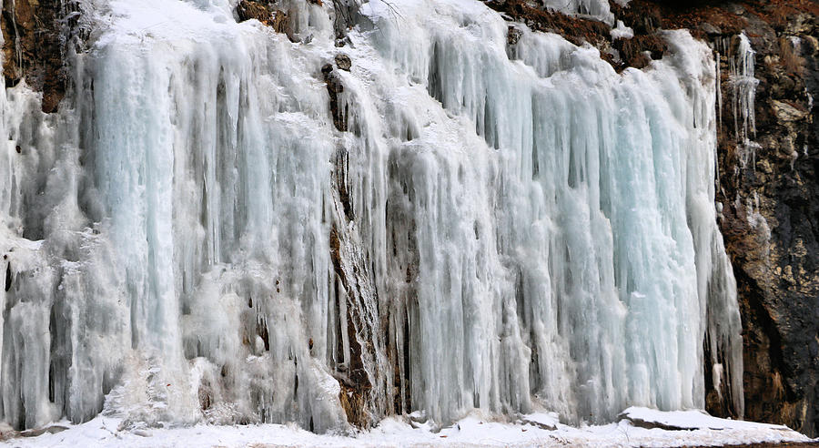 Cascading Ice Formation 2 Photograph by Sandra Huston