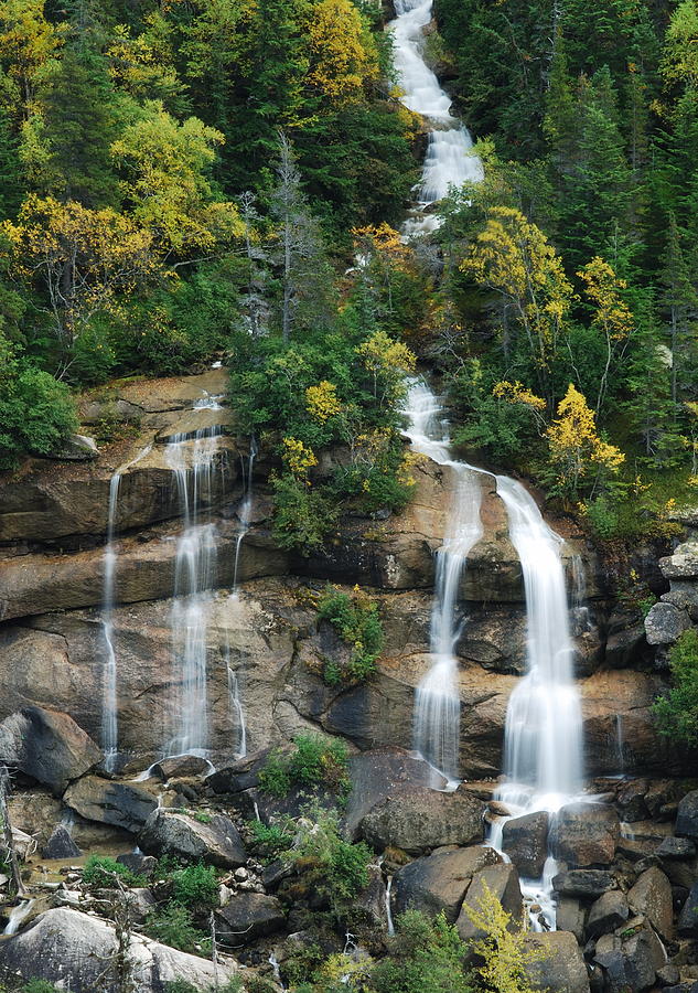 Cascading Skagway Waterfall  Photograph by Michael Peychich