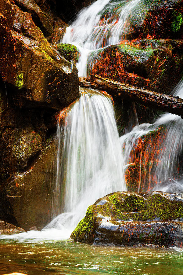 Cascading Waterfall Photograph by Debra and Dave Vanderlaan