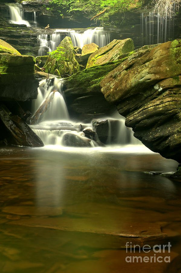 Cascading Waterfalls  Photograph by Adam Jewell