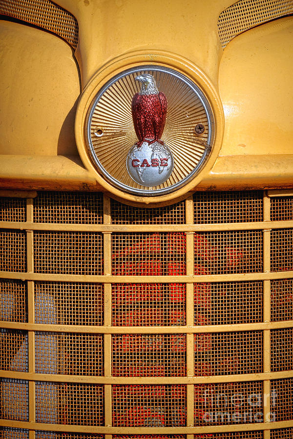 Case Tractor Antique Eagle Badge Photograph by Olivier Le Queinec