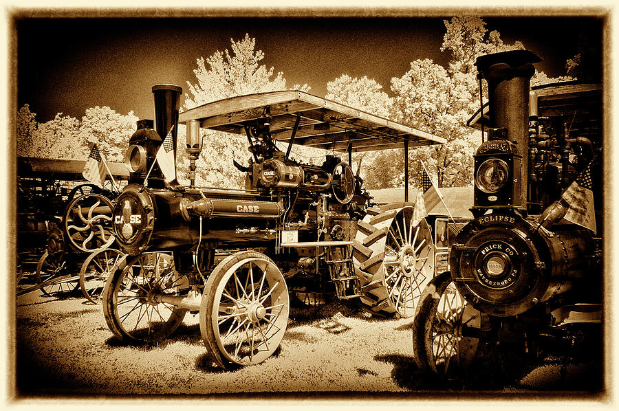 Case Tractor in line Photograph by Paul W Faust - Impressions of Light
