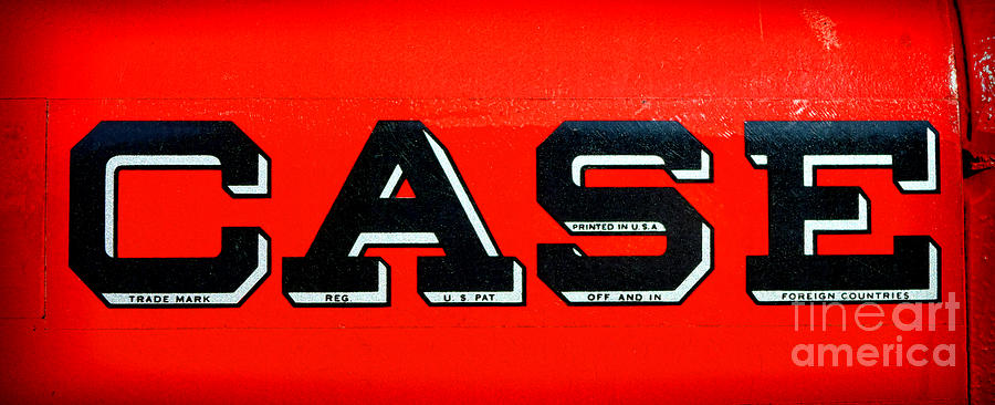 Case Tractor Nameplate Photograph by Olivier Le Queinec