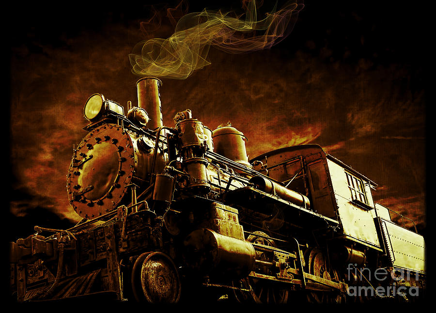 Train Photograph - Casey Jones and the Cannonball Express by Edward Fielding