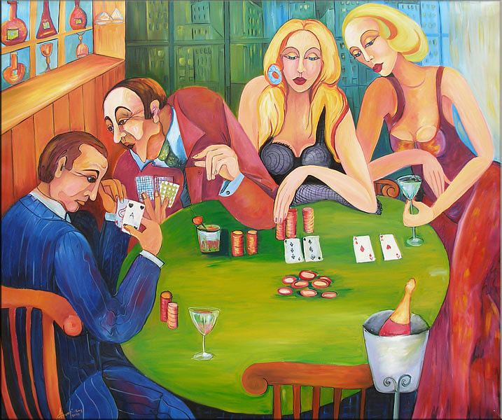 Casino Poker Game Painting by Ana Covaci Fine Art America