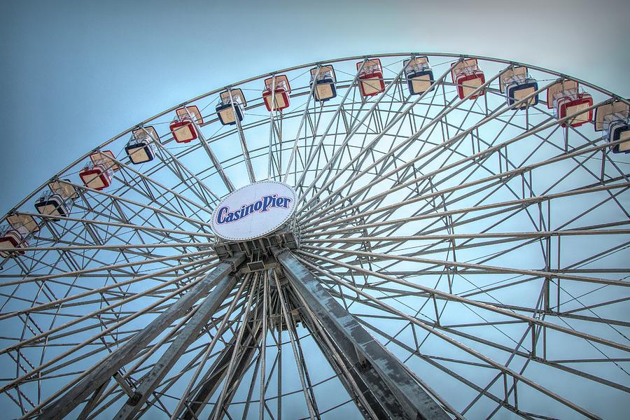 Casino Pier Ferris Wheel Photograph by Kristia Adams