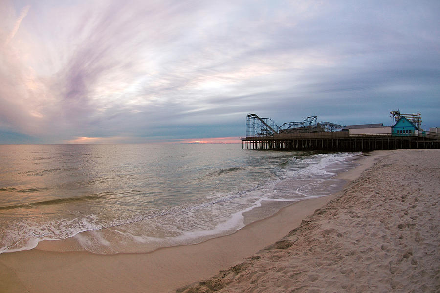 Beach Photograph - Casino Pier Sunrise by Robert Siliato