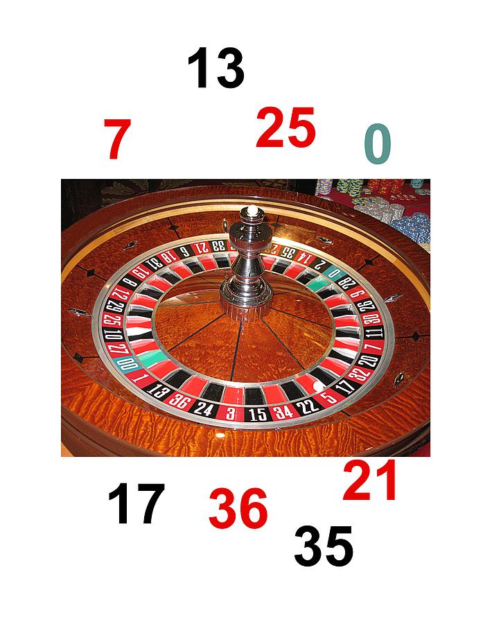 roulette table numbers add up to 666