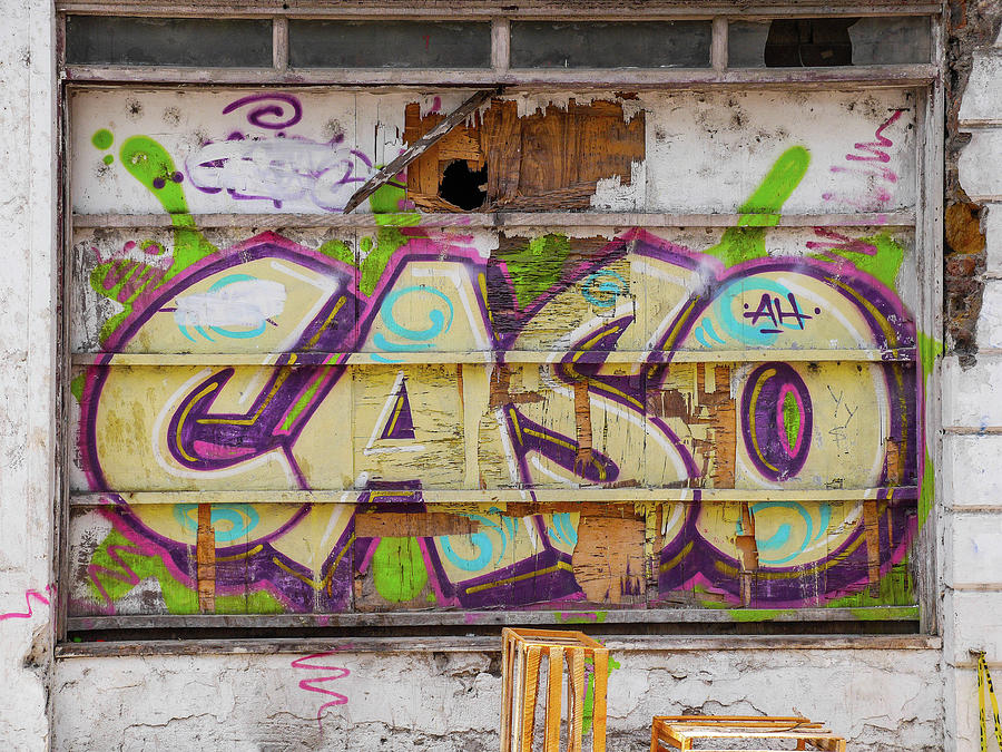 Graffiti Photograph - Caso by Herb Paynter