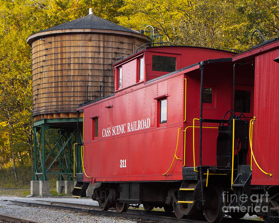 Cass Railroad Caboose Photograph by Jerry Fornarotto