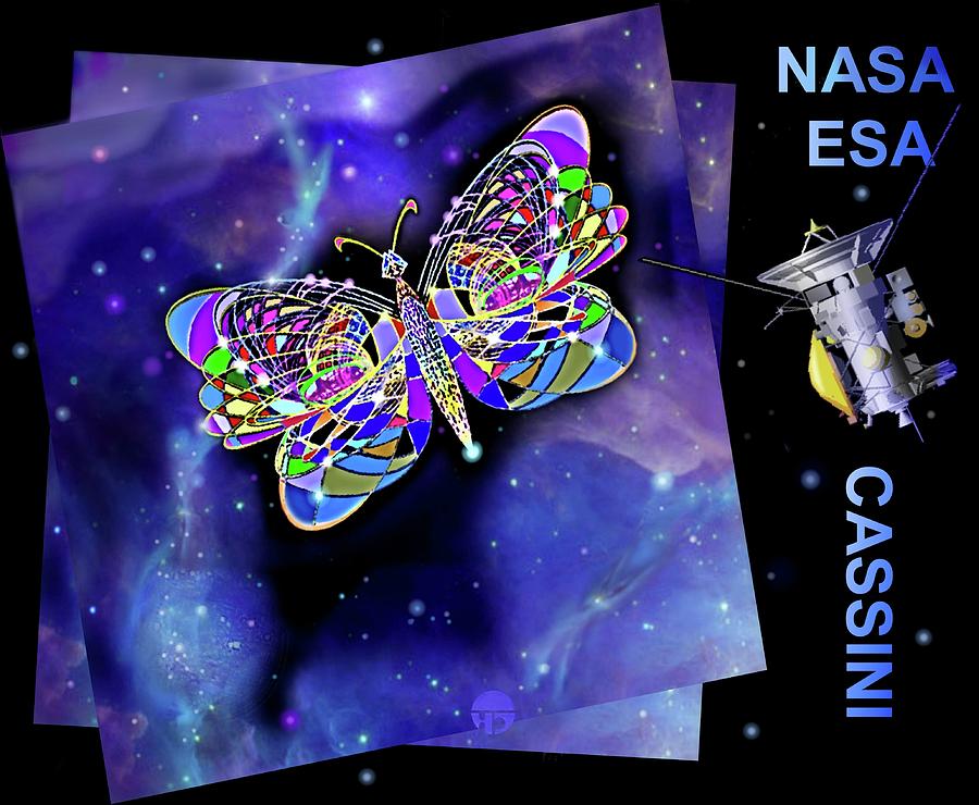 Butterfly Digital Art - Cassini  Butterfly by Hartmut Jager