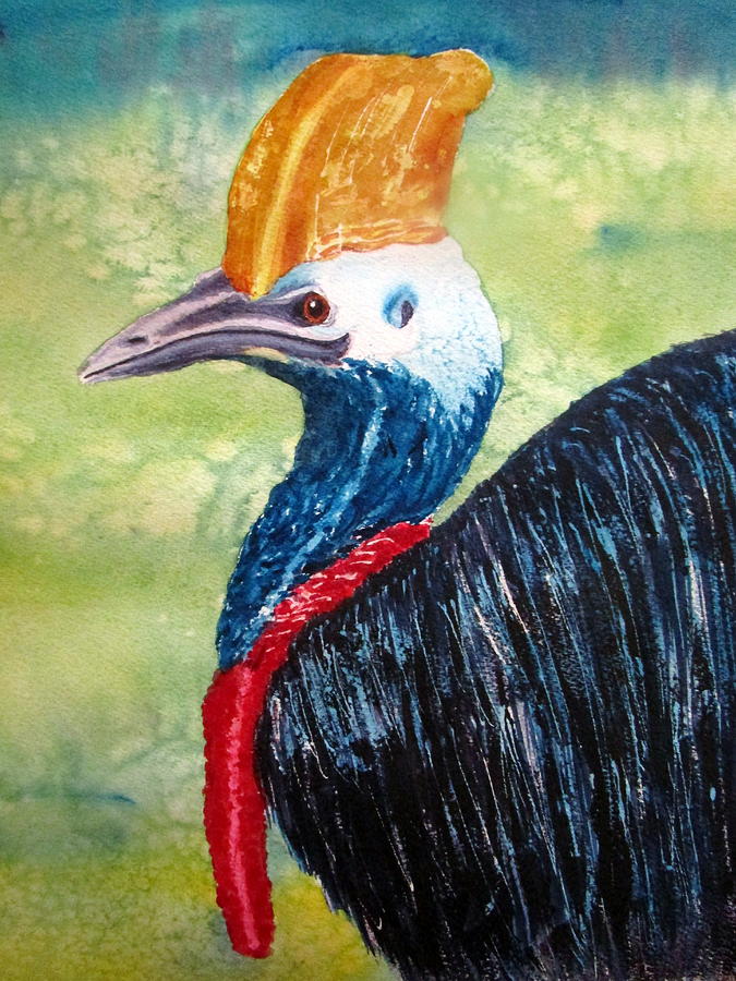 Cassowary Painting by Joann Perry - Fine Art America