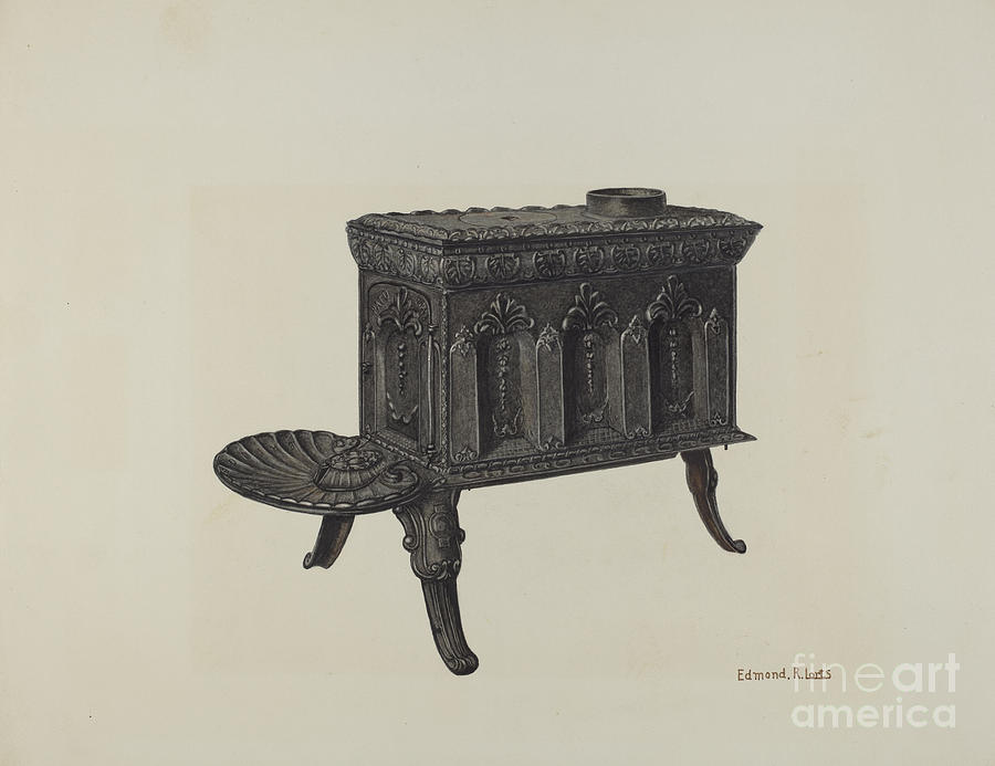 Cast Iron Stove Drawing by Edmond Lorts Pixels