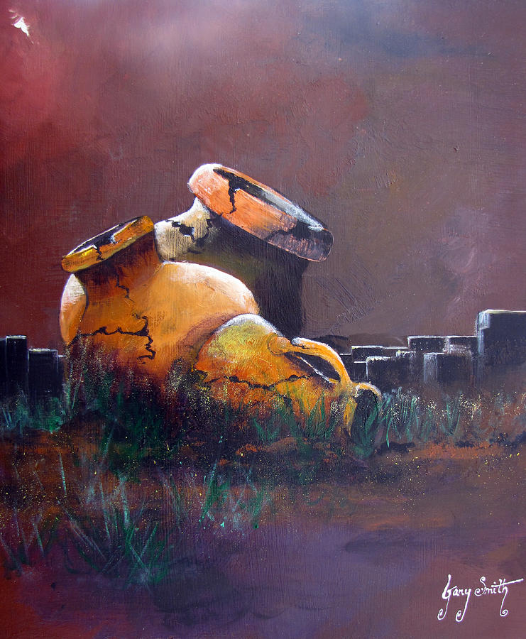 Cast Off Pots Painting by Gary Smith