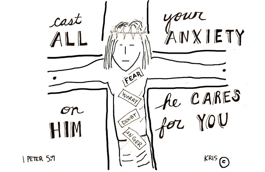 Cast Your Cares Mixed Media by Kristen Williams - Pixels