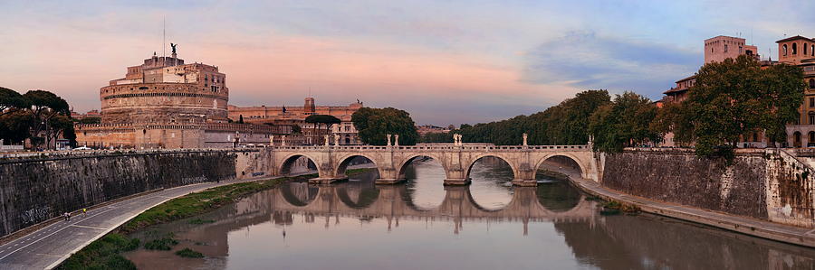 Castel Sant Angelo panorama Photograph by Songquan Deng