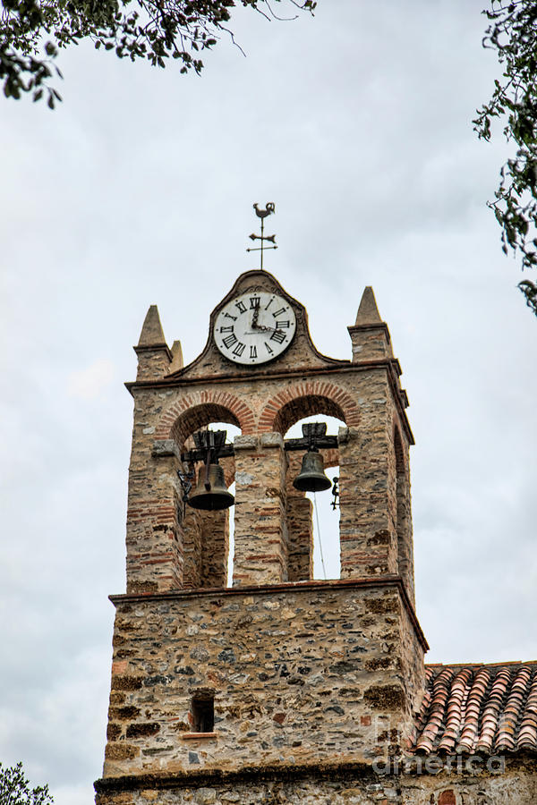 Castelnou Church Southern France  Photograph by Chuck Kuhn