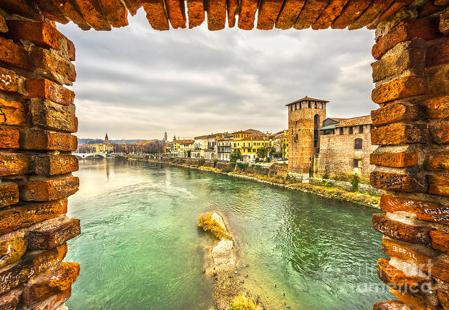 Castelvecchio in Verona - Italy  Photograph by Luciano Mortula