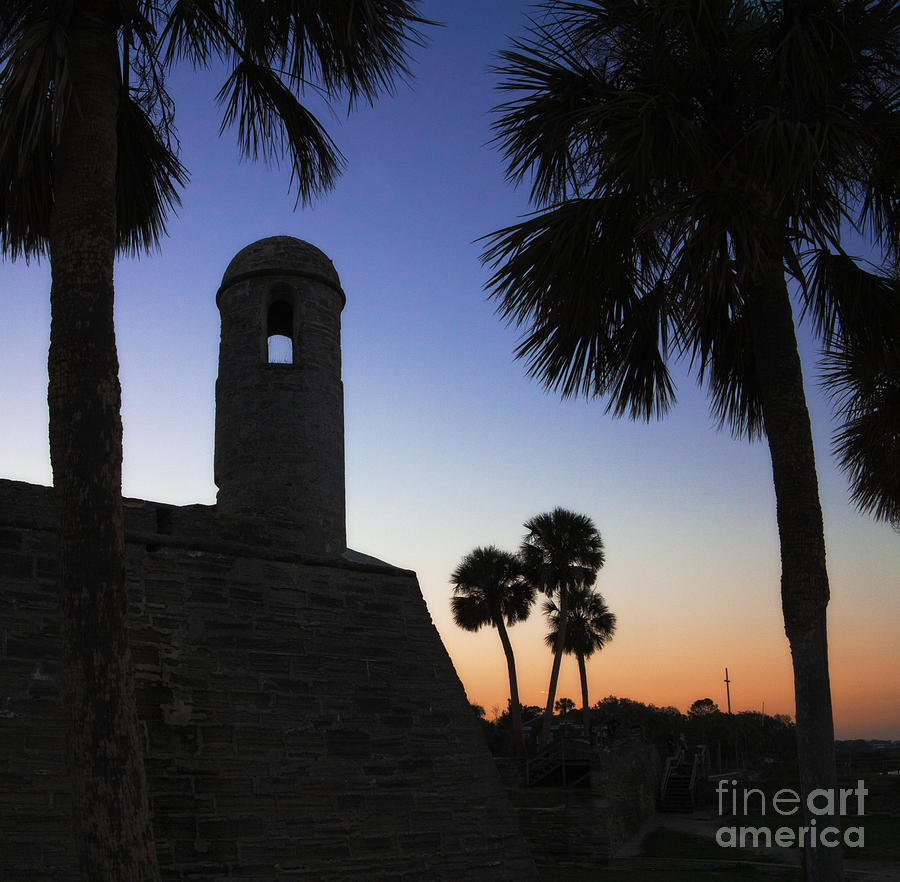 Castle Photograph - Castillo at Dusk -- Castillo de San Marcos, St Augustine Florida by Matt Tilghman