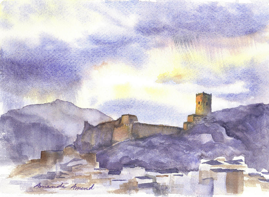 Castillo de la Yedra Painting by Amanda Amend
