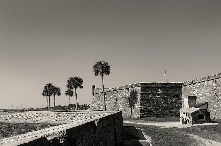 Castillo de San Marcos, Monochrome Photograph by Gordon Beck