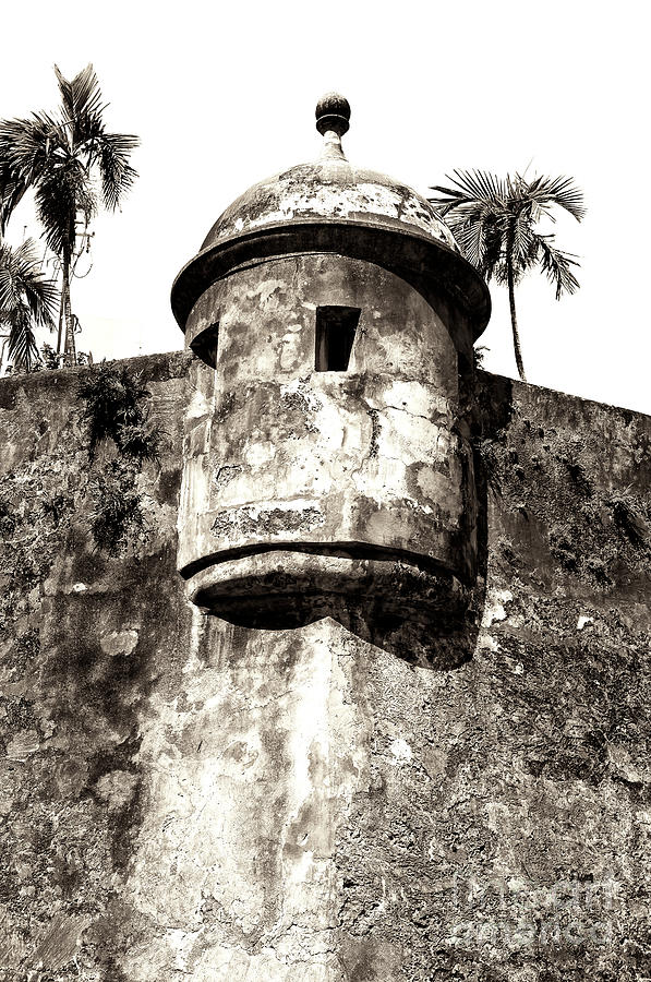 Castillo del Morro Guard Tower San Juan Photograph by John Rizzuto