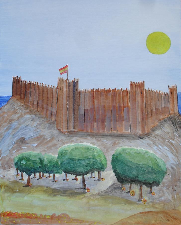 Castillo Sohail Painting by Roger Cummiskey
