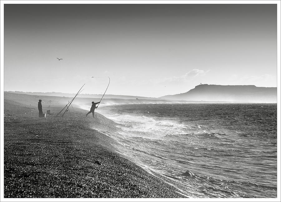 Casting into the storm by Richard Greswell Casting into the storm by Richard Greswell