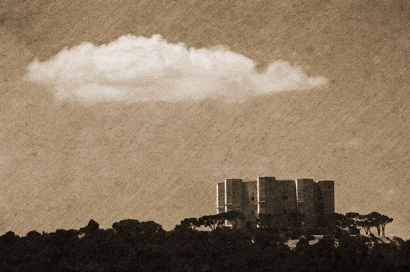 Castle Photograph - Castle and cloud by Jeff Larsen