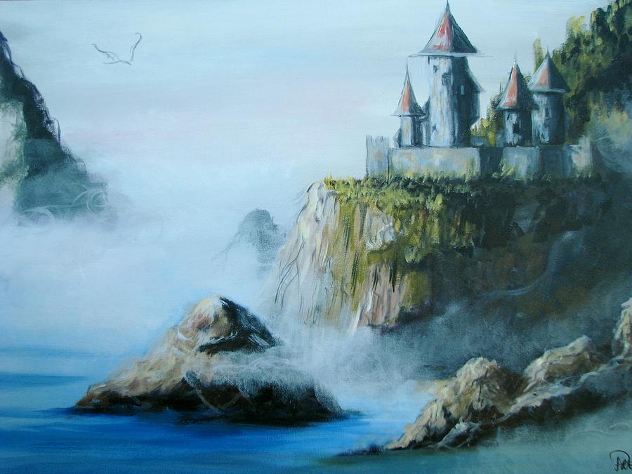 Castle At Dragon Point Painting by Patricia Kanzler
