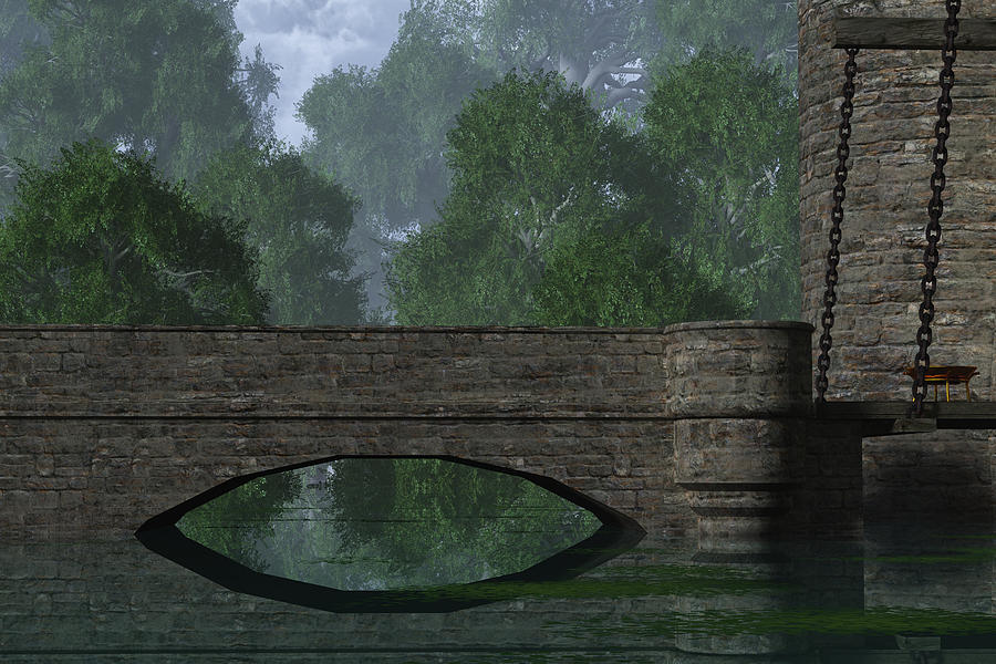 Castle Digital Art - Castle Bridge by Mindscape Arts Castle Digital Art - Castle Bridge by Mindscape Arts
