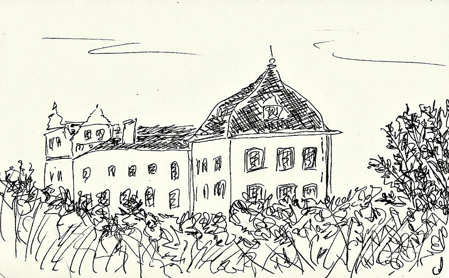 Castle of Coswig #1 Drawing by Chani Demuijlder