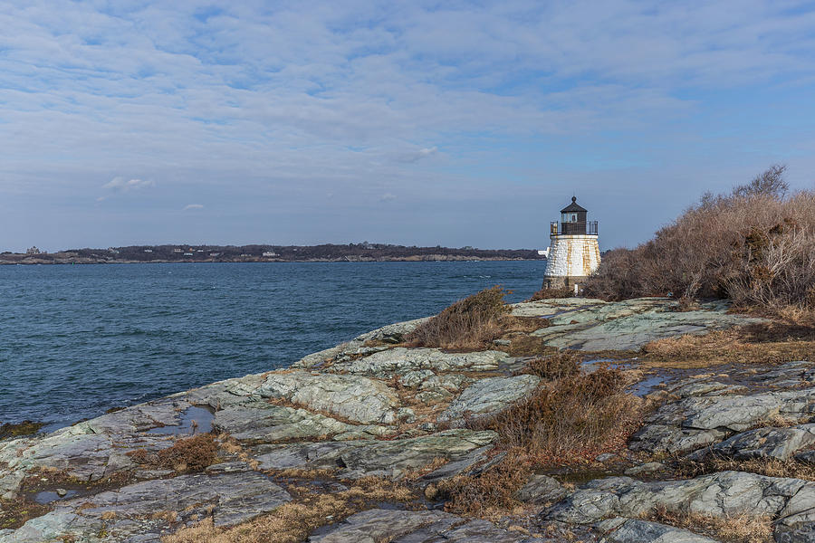 Castle Hill Lighthouse on Narragansett Bay Photograph by Brian MacLean
