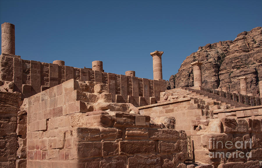 Castle in Petra Photograph by Mae Wertz Castle in Petra Photograph by Mae Wertz