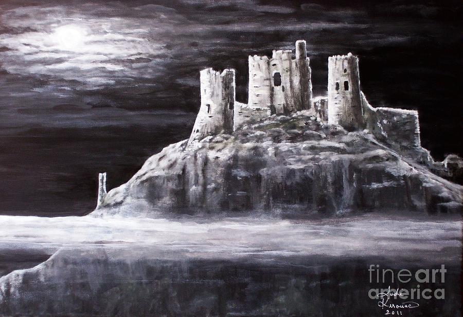 Castle In The Sky Painting by Judy Kirouac