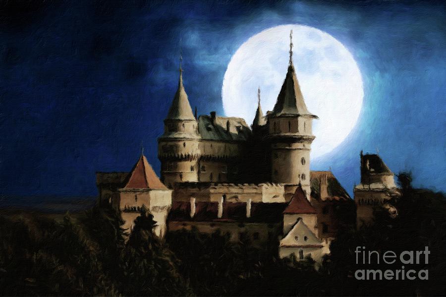 Castle Of The Moon By Sarah Kirk Painting
