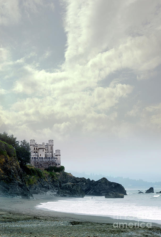 Castle on a Cliff by the Sea Photograph by Jill Battaglia