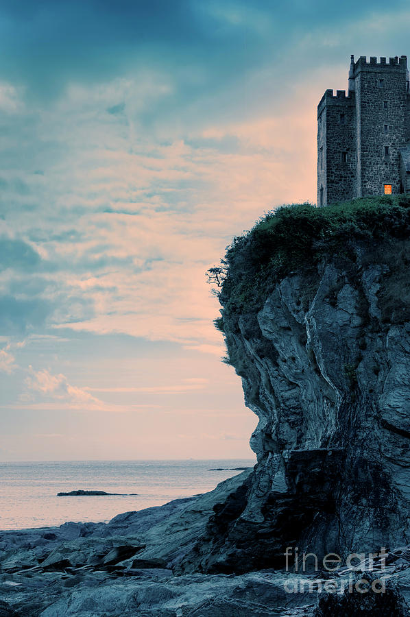 Castle On A Cliff Overlooking The Sea Photograph by Lee Avison