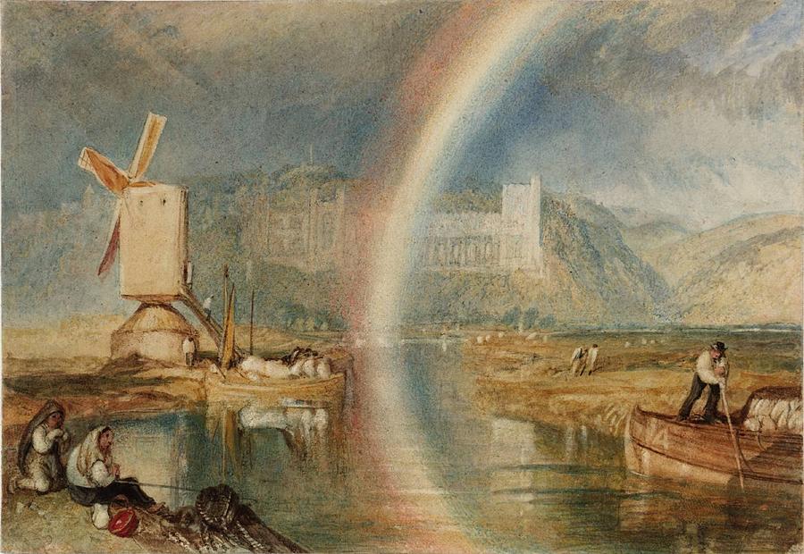 Boat Painting - Castle on the River Arun by Joseph Mallord