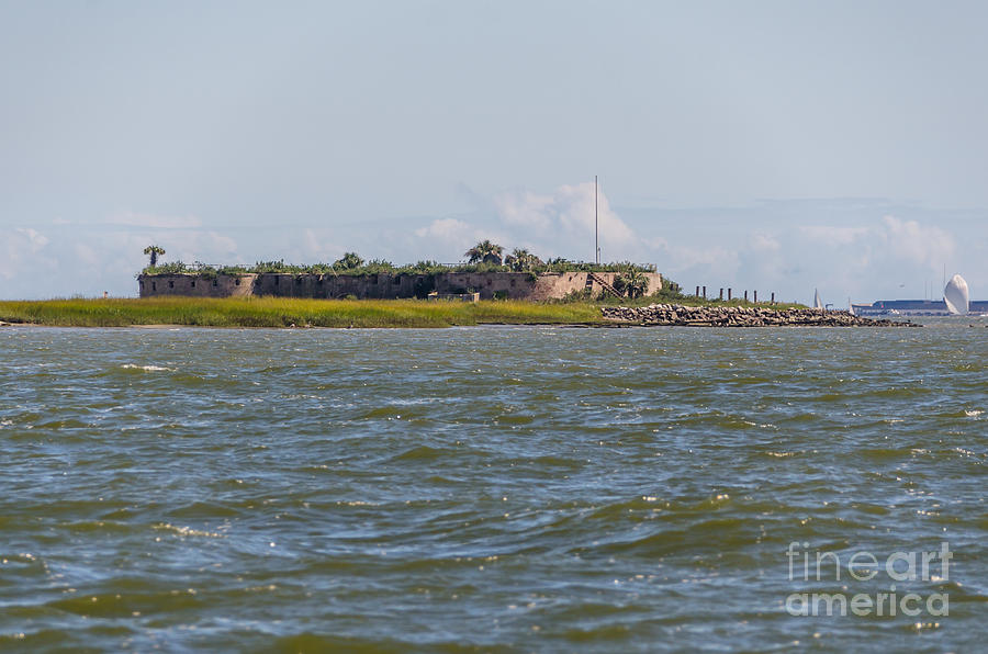 Castle Pinckney in Charleston Harbor Photograph by Dale Powell