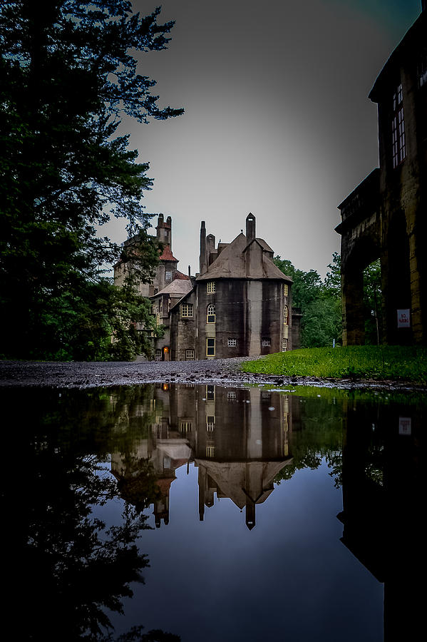 Fonthill Photograph - Castle Reflections by Michael Brooks