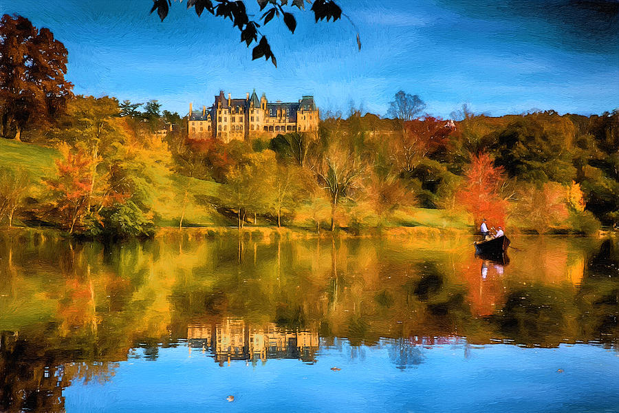 Castle Reflections of Fall Digital Art by John Haldane