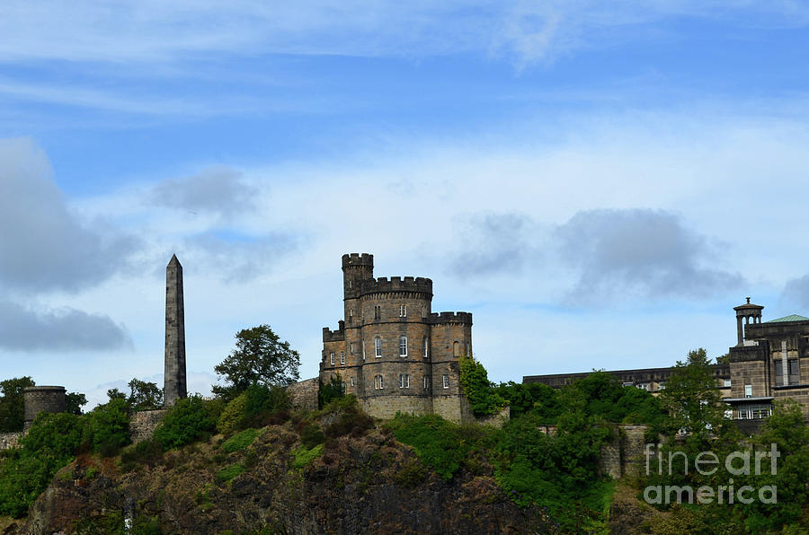 Castle Rock and Castle Views of Edinburgh Castle Photograph by DejaVu Designs