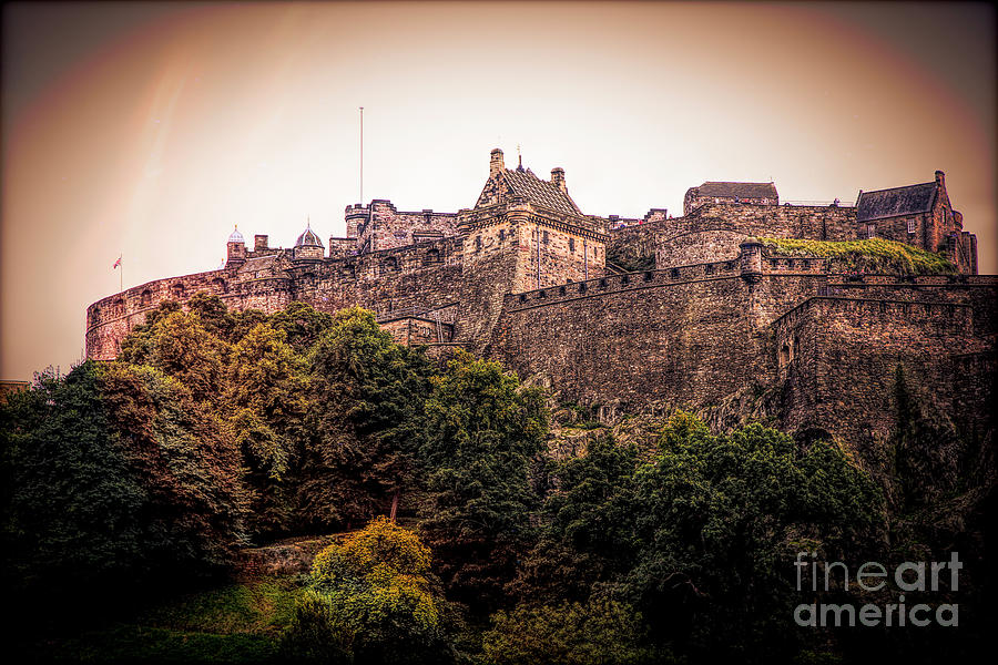 Architecture Photograph - Castle Rock Edinburgh Scotland Europe  by Chuck Kuhn