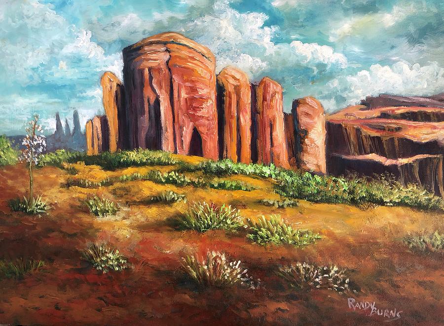 Castle Rock Painting by Rand Burns